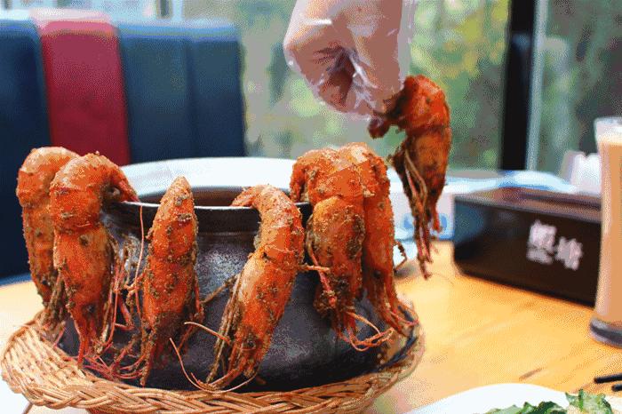 电吹风虾,台湾电吹风烤虾