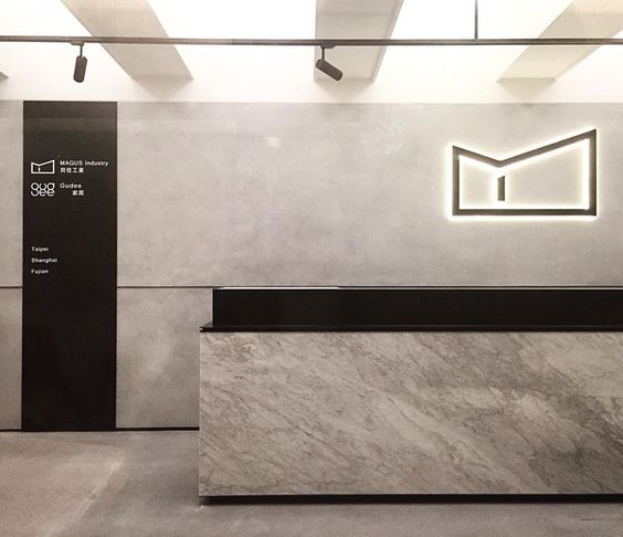 上海闵行logo墙设计制作,公司大理石logo墙效果图