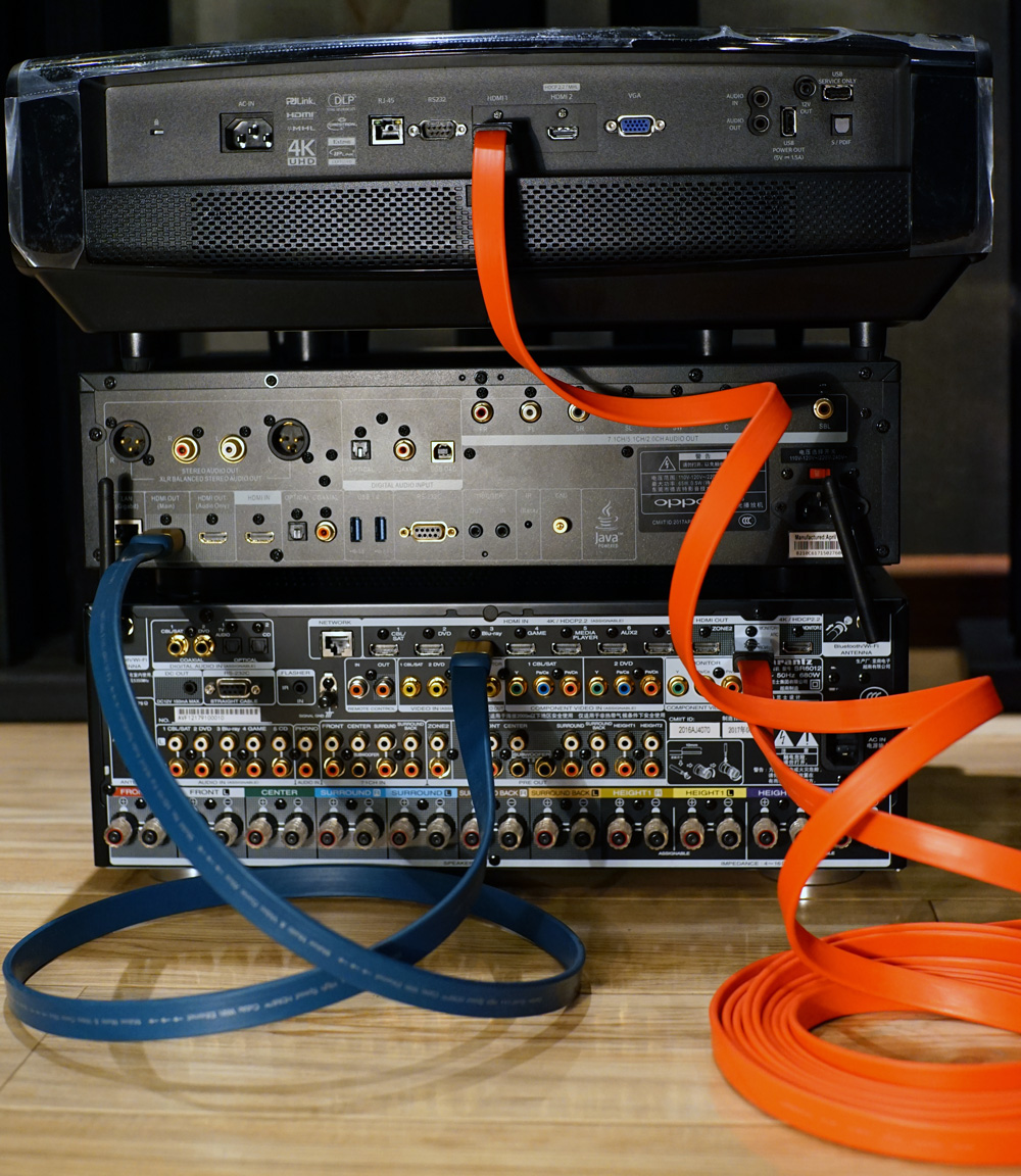 投影仪怎么连接功放和吸顶音响,家庭影院投影仪怎么连接功放