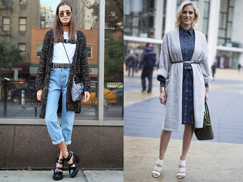 针织秋冬外套,针织外套冬天要怎么穿