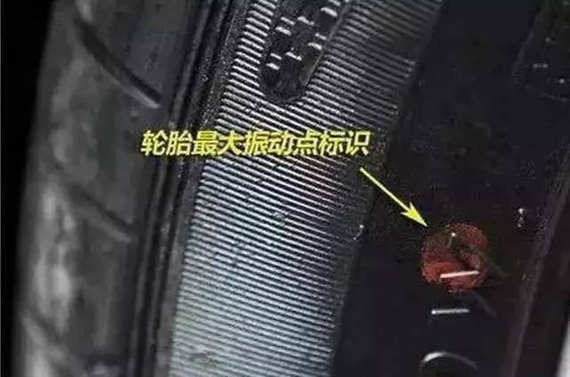 轮胎上红黄点是什么意思,轮胎边上有红色的点点是什么意思