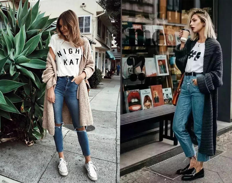 针织秋冬外套,针织外套冬天要怎么穿