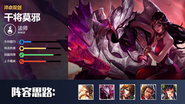 王者荣耀干将莫邪一巴掌秒人出装,王者荣耀干将莫邪无敌出装