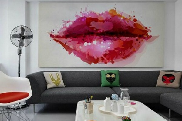 壁画卧室装修效果图,餐厅装修壁画效果图