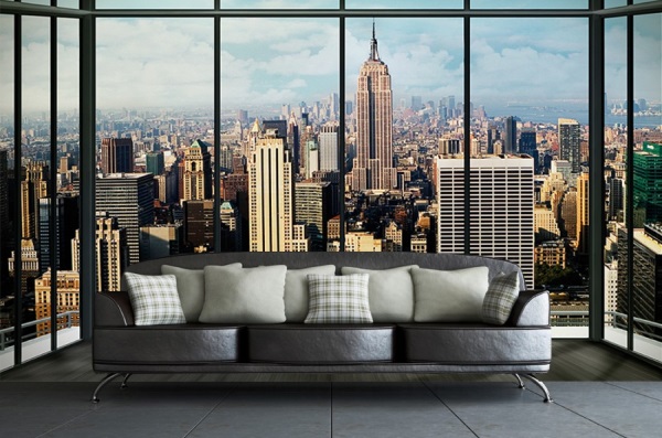 壁画卧室装修效果图,餐厅装修壁画效果图