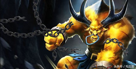 牛头酋长皮肤高清图片,给公牛角力你会尝到牛角的滋味