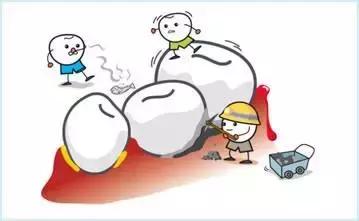 牙齿上长石头图片,你的牙齿还在吗