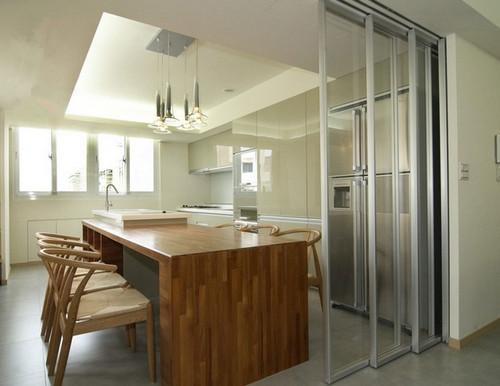 厨房推拉门建议用吊轨还是地轨,厨房推拉门吊轨门好还是地轨门好