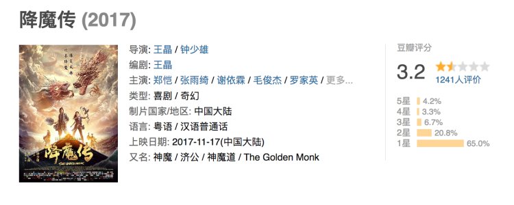 都忙着骂《正义联盟》，你们看见王晶《降魔传》有多烂了吗？