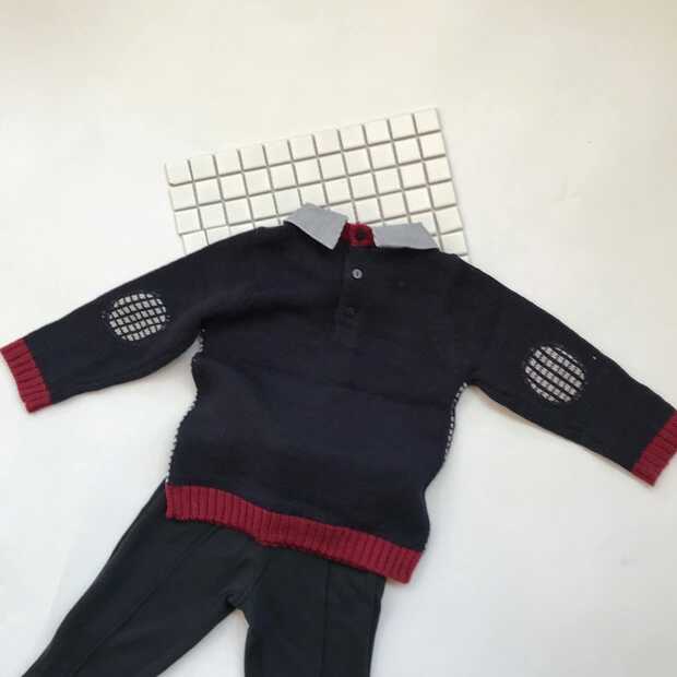 韩版童装男童6-12岁潮流套装冬装,韩版童装男童加绒喜庆衬衫套装