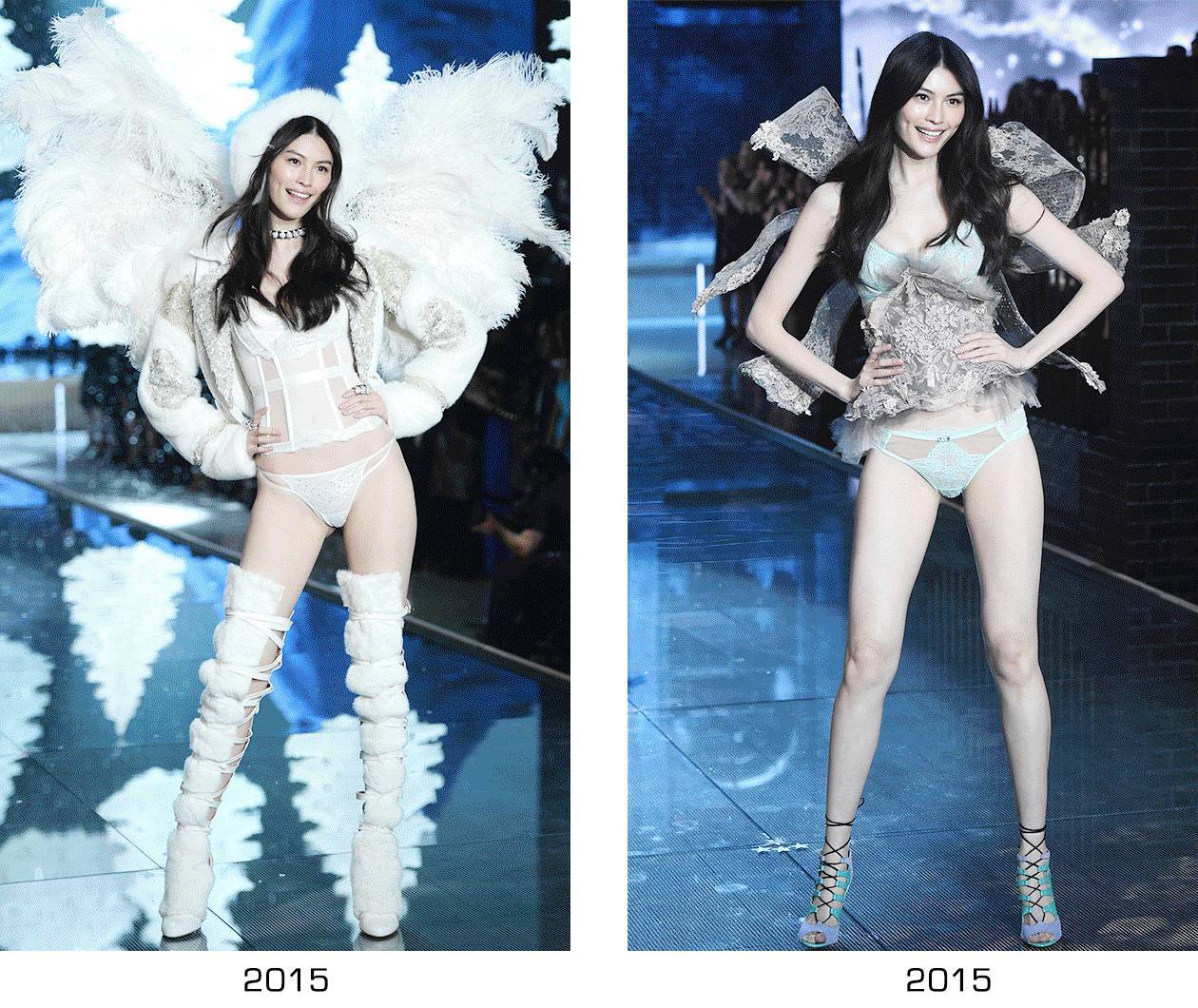 维密刘雯何穗高清图片,维密超模刘雯何穗