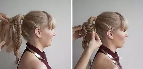 幼儿园编发鱼尾麻花辫,鞠婧祎同款鱼尾麻花辫