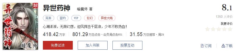 经典网络小说排行榜完本100篇,十大网络小说神作
