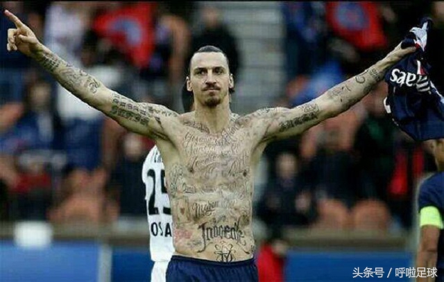 足球球星喜欢的纹身,足球球星们的纹身