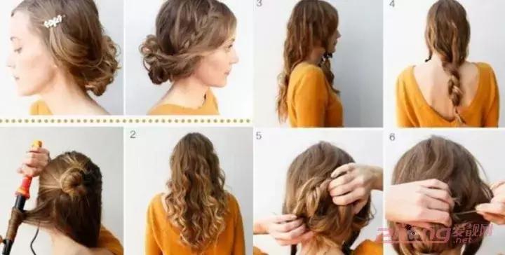 戴皇冠女童花苞头的扎法教程,元气少女花苞头怎么扎短发
