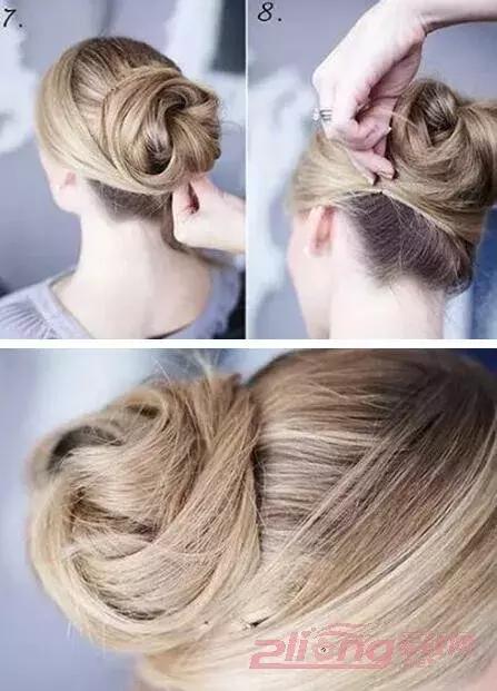 戴皇冠女童花苞头的扎法教程,元气少女花苞头怎么扎短发