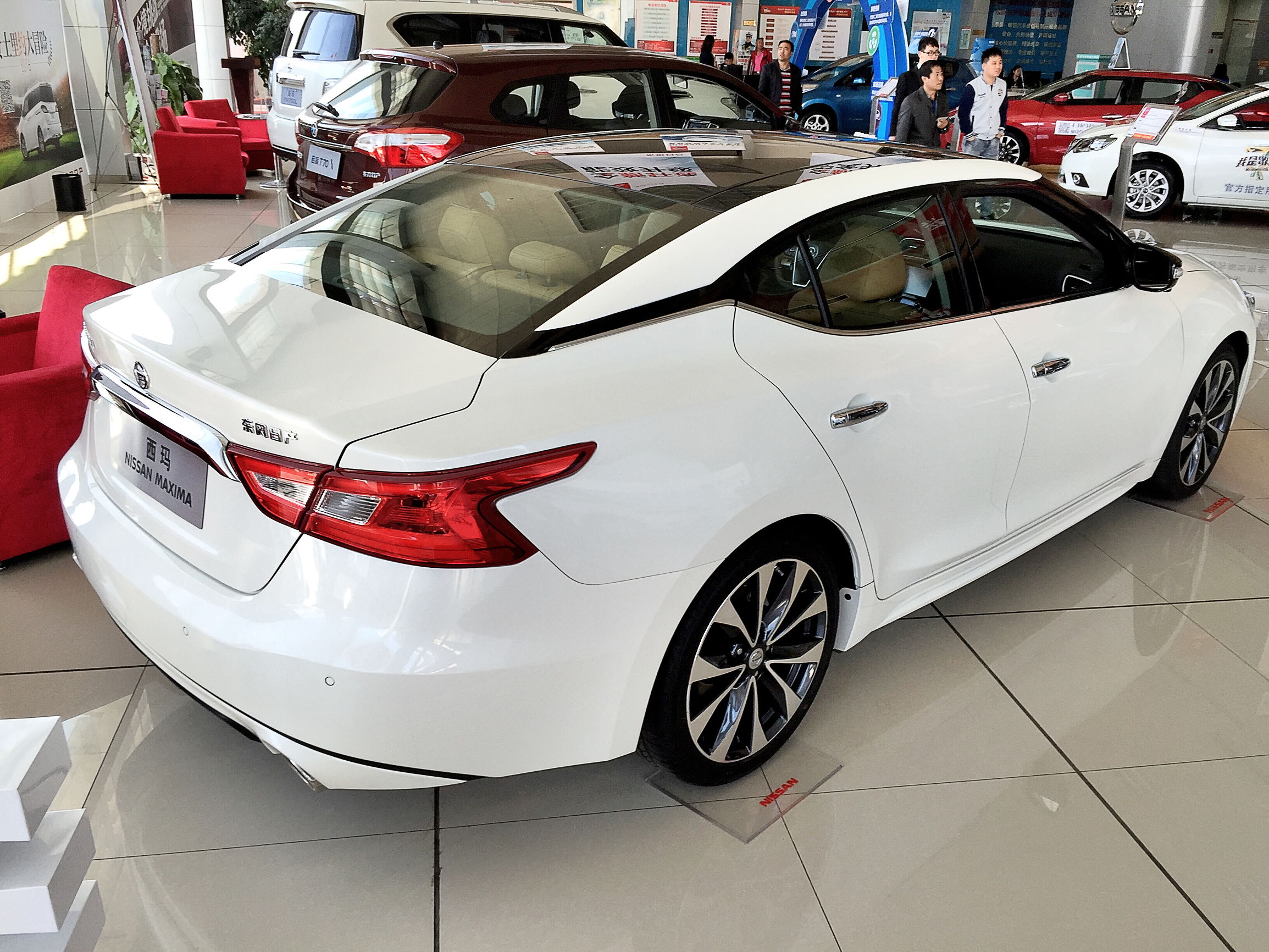 东风日产探陆实车到店,东风日产西玛6座