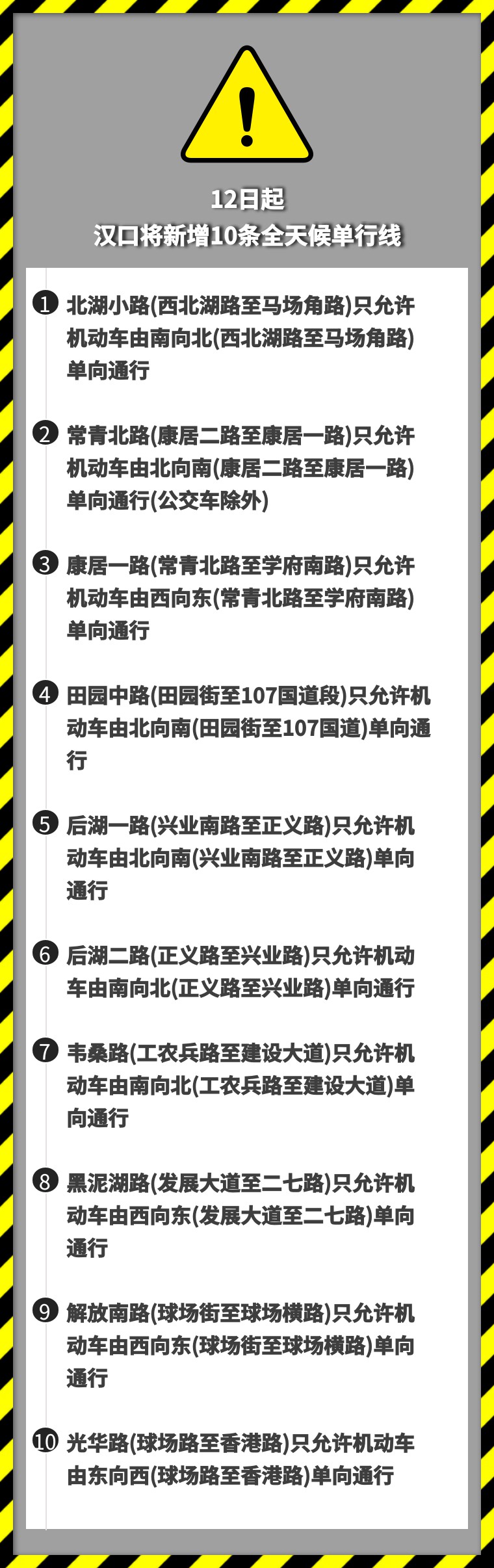汉口部分道路将单向通行,武汉12点以后货车还禁行吗
