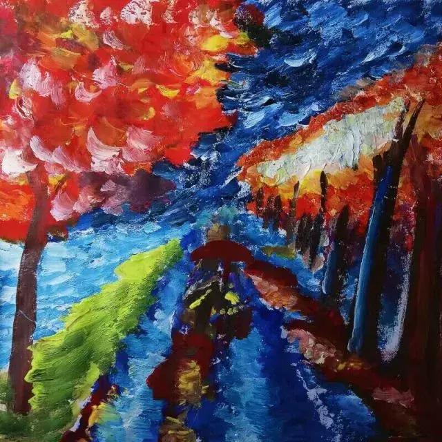 历城二中文化墙,手绘二年级作品