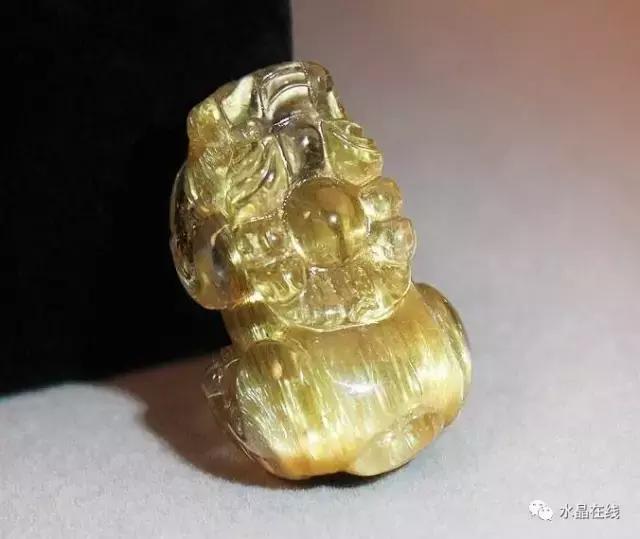 金发晶和钛晶貔貅,为什么大家都喜欢貔貅饰品