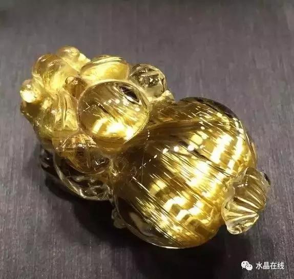 金发晶和钛晶貔貅,为什么大家都喜欢貔貅饰品