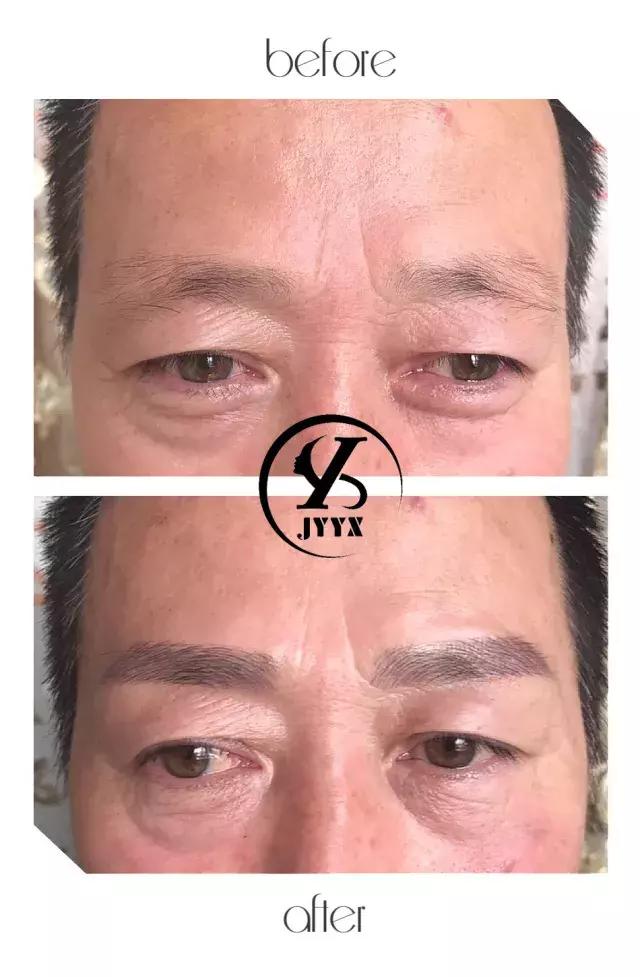 线条眉眉头画法,半永久线条眉眉头