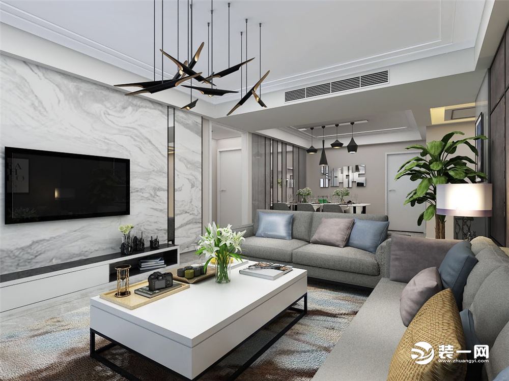 青岛极简风装修小户型,青岛190平装修现代风