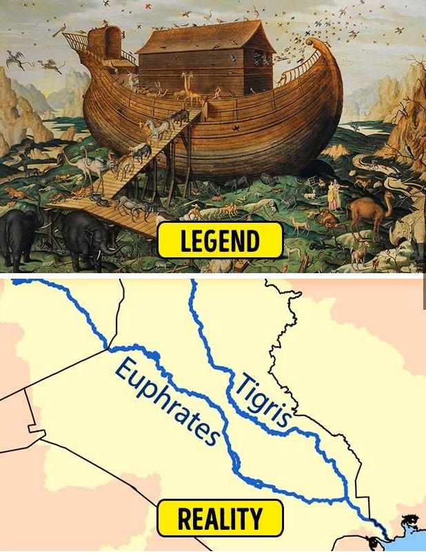 神话传奇故事真实的,神话传说与真实事件