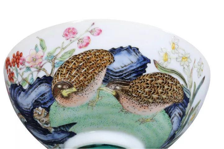 拍卖2000多万的珐琅彩,五六十年代的掐丝珐琅彩瓷器