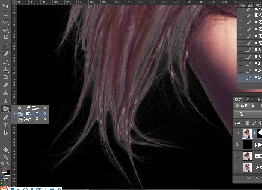如何用ps抠出头发,ps使用快速选择工具抠头发
