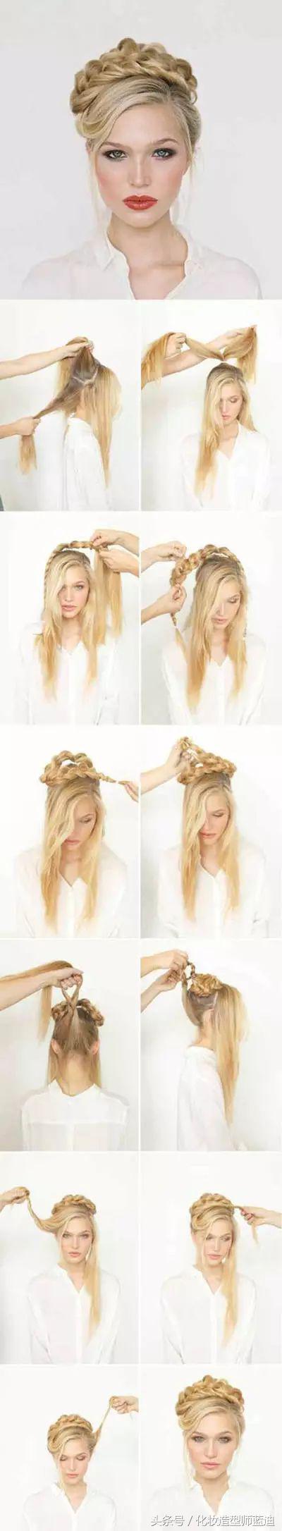 几款简单易学的盘发,盘发编发千变万化