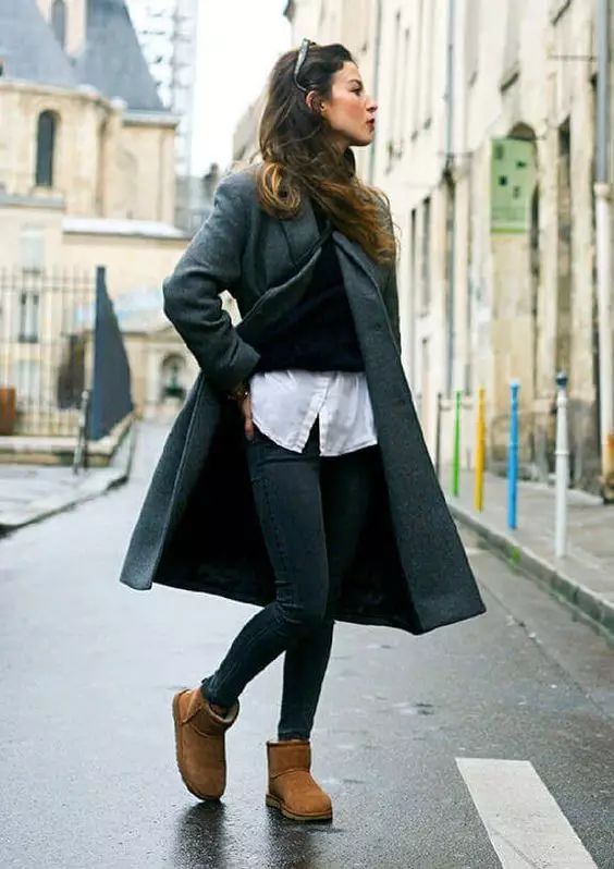 ugg穿搭很潮却很土,谁说穿oversize的就没有好身材