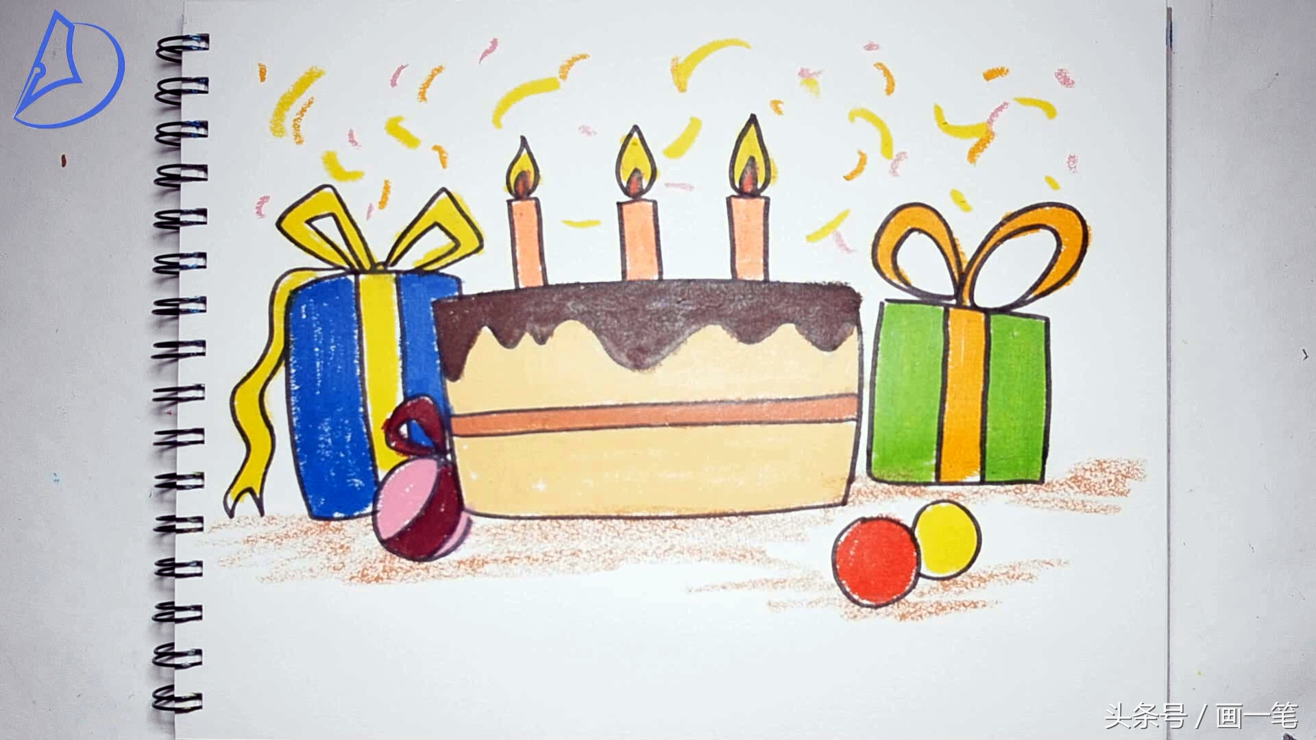 圣诞节圣诞树怎么画,用绘画的方式画一个圣诞节主题