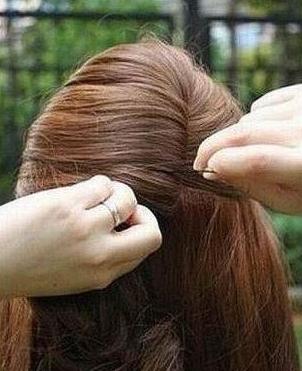 韩式公主头发型图解,韩式公主头扎头发视频