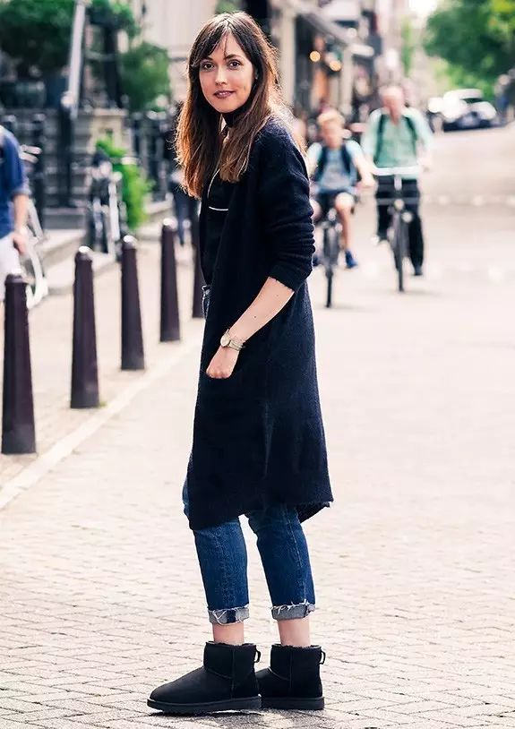 ugg穿搭很潮却很土,谁说穿oversize的就没有好身材