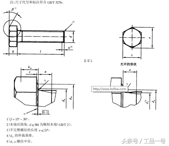 高强螺栓螺帽尺寸规格表,m27螺栓尺寸规格表