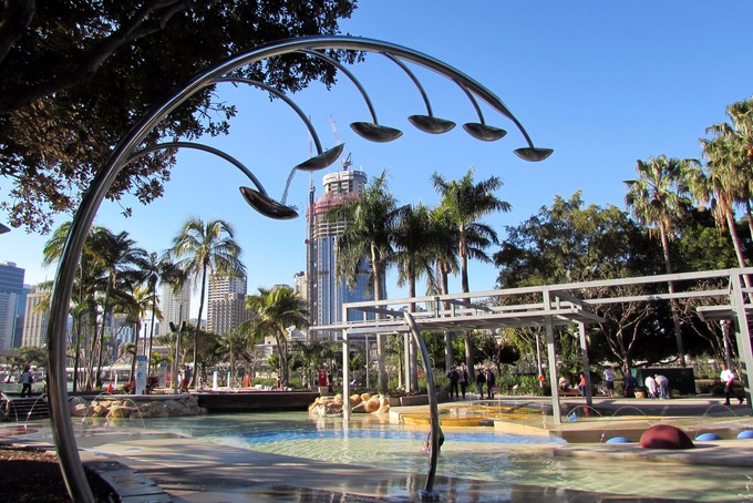 布里斯班市区游（布里斯本河、南岸公园，库萨山夜景）