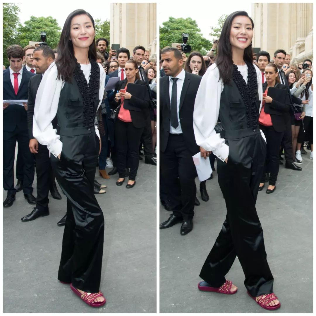 刘雯高定大秀,刘雯高定长裙走秀