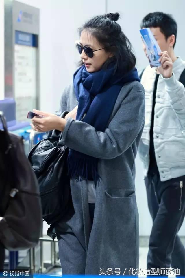 围巾发型,冬天围围巾适合什么发型