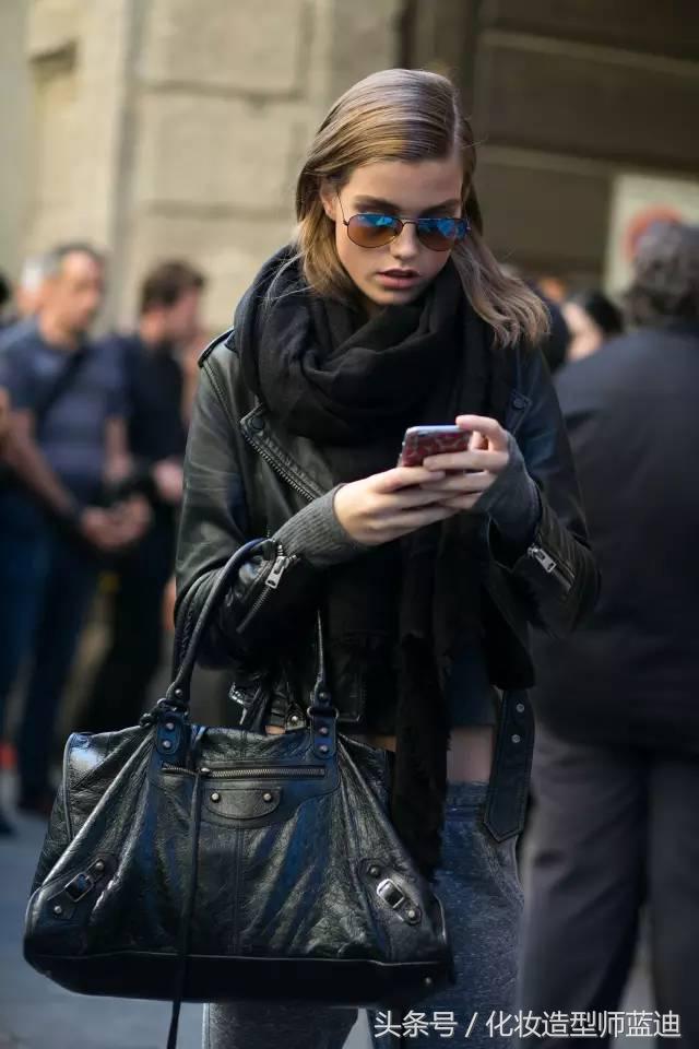 围巾发型,冬天围围巾适合什么发型