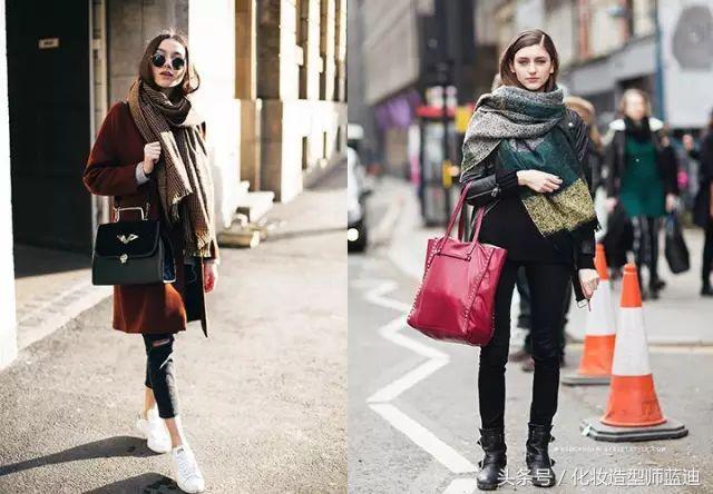 围巾发型,冬天围围巾适合什么发型