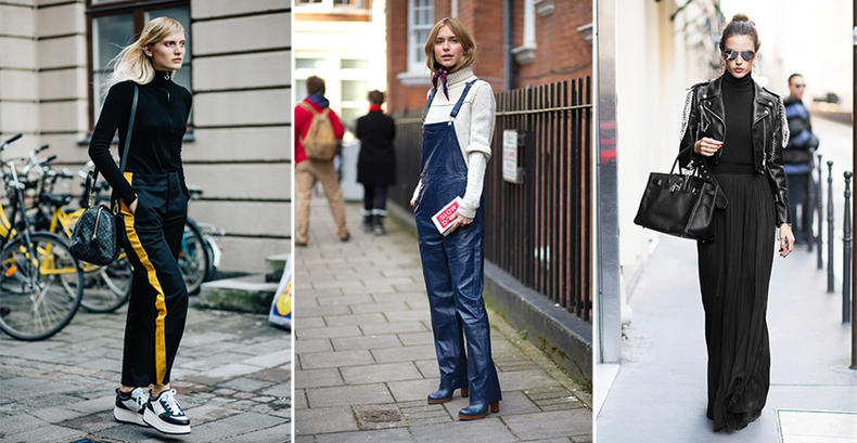 高领针织小黑裙两件怎么搭配,超长修身高领毛衣裙如何搭配