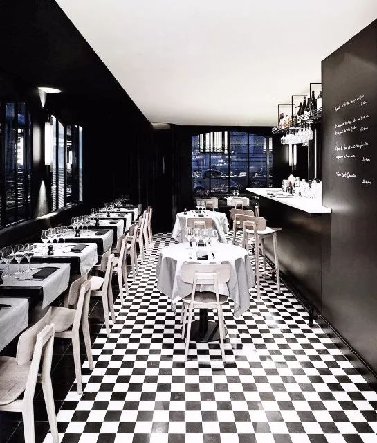 法式黑白瓷砖,奶白色瓷砖法式风格