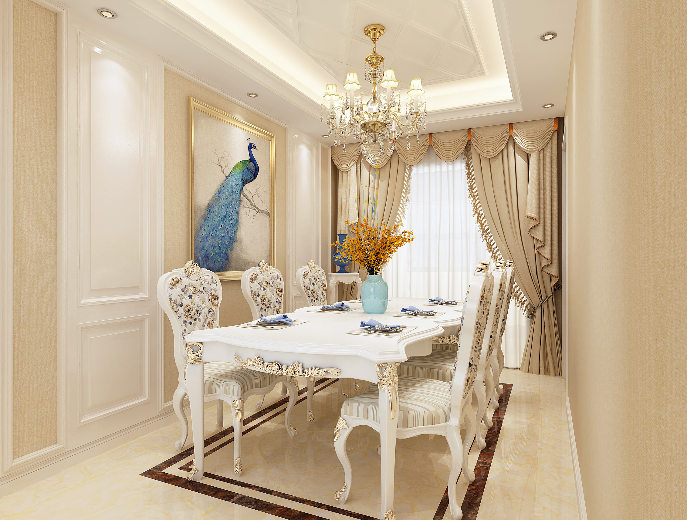 汤河铭筑114平米装修效果图,汤河铭筑199平装修