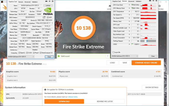 1070ti8g显卡测评,gtx1070和gtx1060ti哪个好