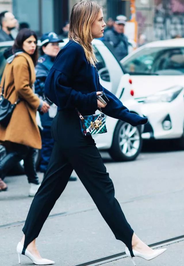 踩脚裤穿上竟然这么好看