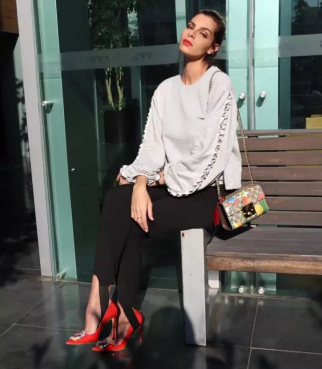 踩脚裤穿上竟然这么好看