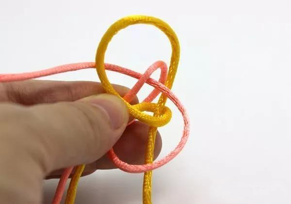 编绳双线纽扣结,编绳基础双线纽扣