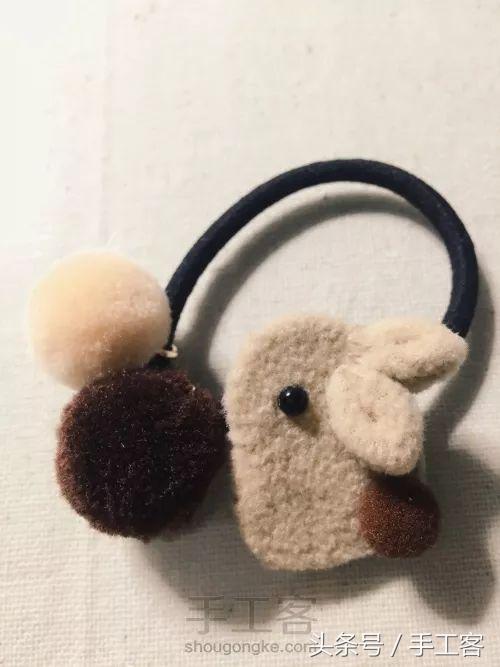 萌兔小手工制作,diy布艺趴趴兔