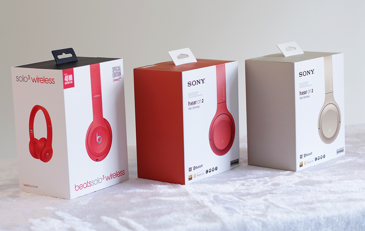 颜好,索尼wh-h800和beatssolo3对比